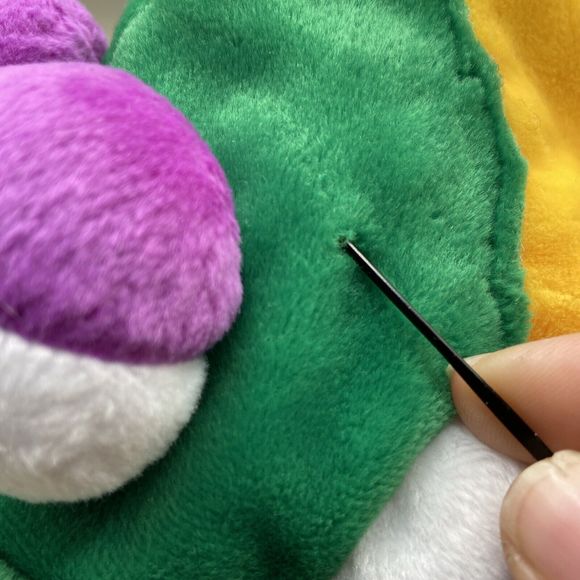 Fiesta Bean Bag Plush Toy ~  "GUS" 17 inch Big Eye Fish ~ Green Purple Yellow - Picture 8 of 9